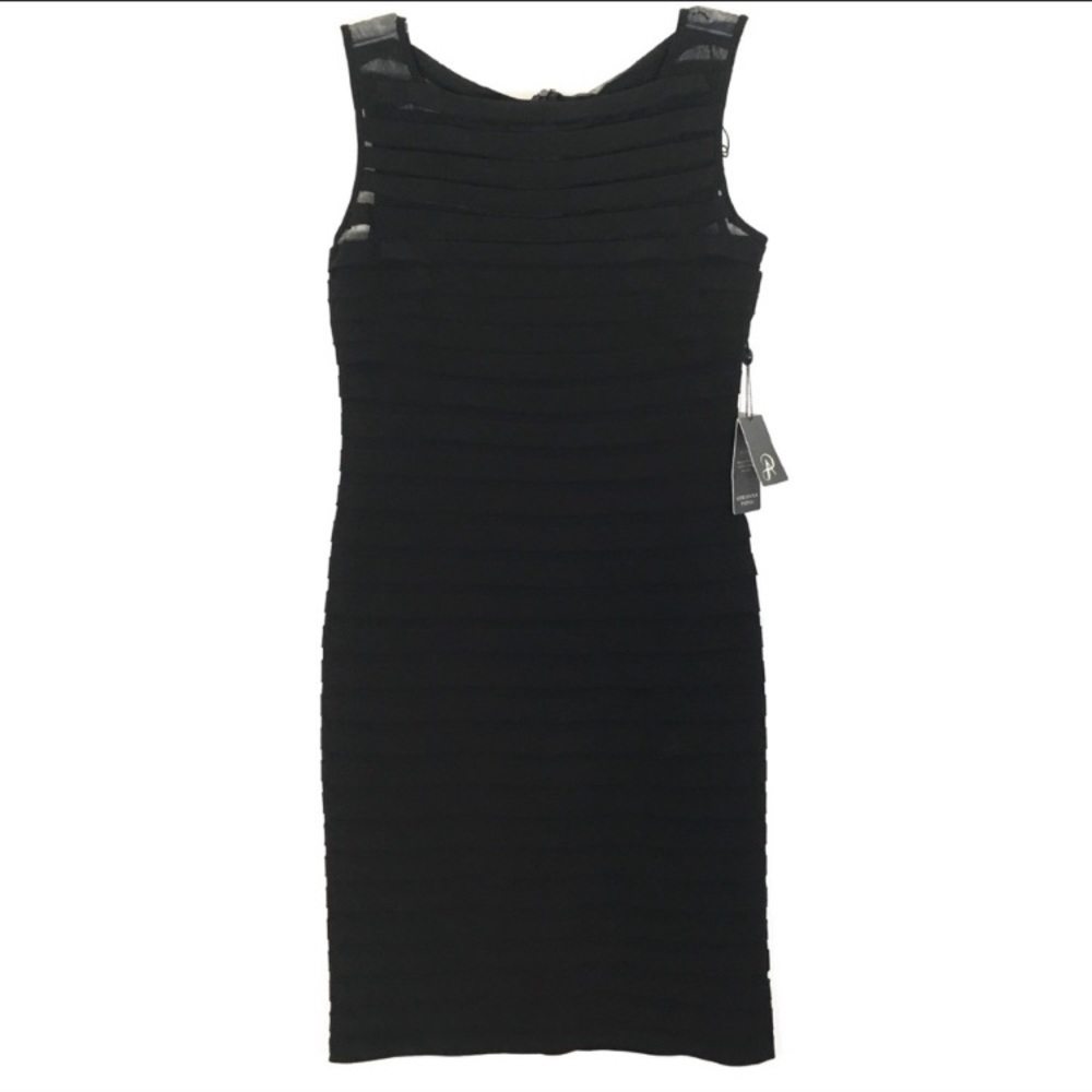 NWT Adrianna Papell Black Sleeveless Dress